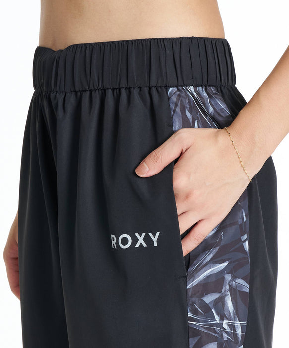 ROXY FITNESS FEEL FREE PANTS 柄プリントロングパンツ /撥水 【2026年