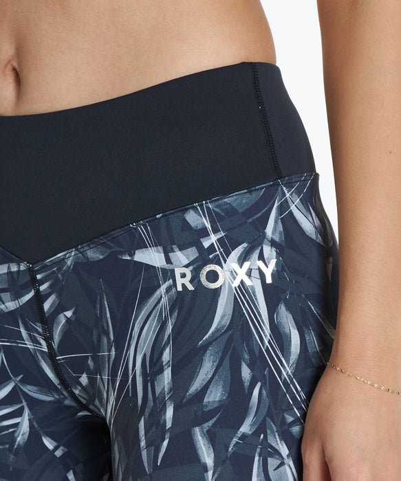 ROXY FITNESS FEEL FREE LEGGINGS 総柄プリントレギンス /速乾/UVカット/水陸両用 【2026年秋冬モデル】