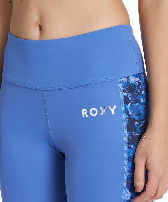 ROXY FITNESS FEEL FREE LEGGINGS VER2 サイド柄プリントレギンス /速乾/UVカット/水陸両用 【2026年秋冬モデル】