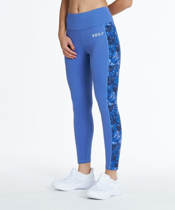 ROXY FITNESS FEEL FREE LEGGINGS VER2 サイド柄プリントレギンス /速乾/UVカット/水陸両用 【2026年秋冬モデル】