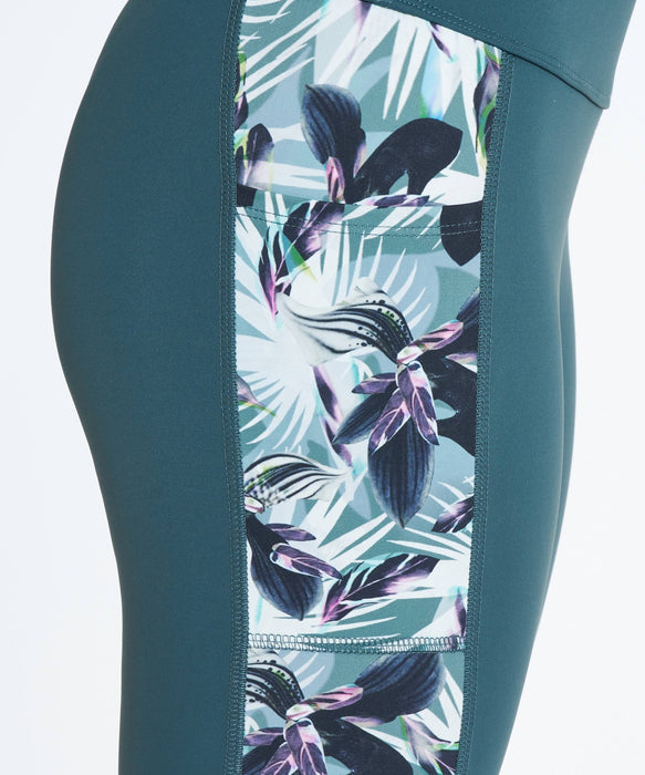 ROXY FITNESS FEEL FREE LEGGINGS VER2 サイド柄プリントレギンス /速乾/UVカット/水陸両用 【2026年秋冬モデル】