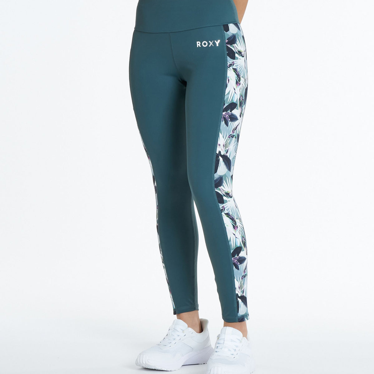 ROXY FITNESS FEEL FREE LEGGINGS VER2 サイド柄プリントレギンス /速