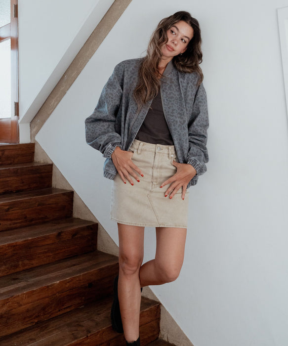 ROXY TIDAL TWILL SKIRT ウォッシュドミニスカート 【2026年秋冬モデル】