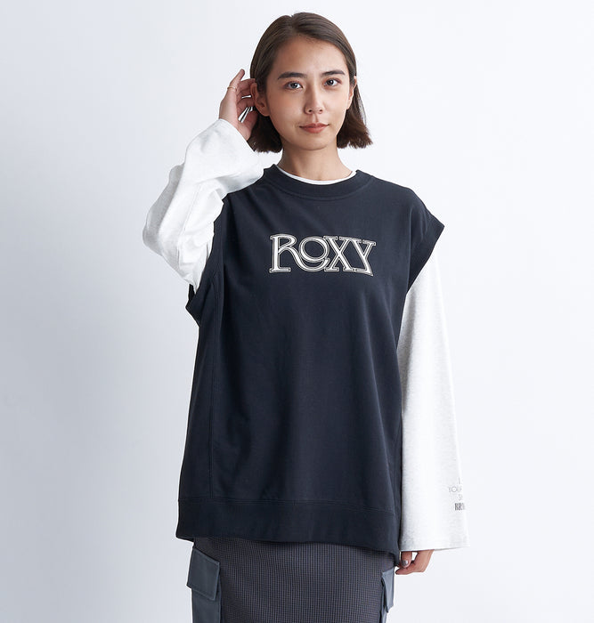 【OUTLET】Roxy STAY FLEXIBLE リブ素材 ノースリーブトップ