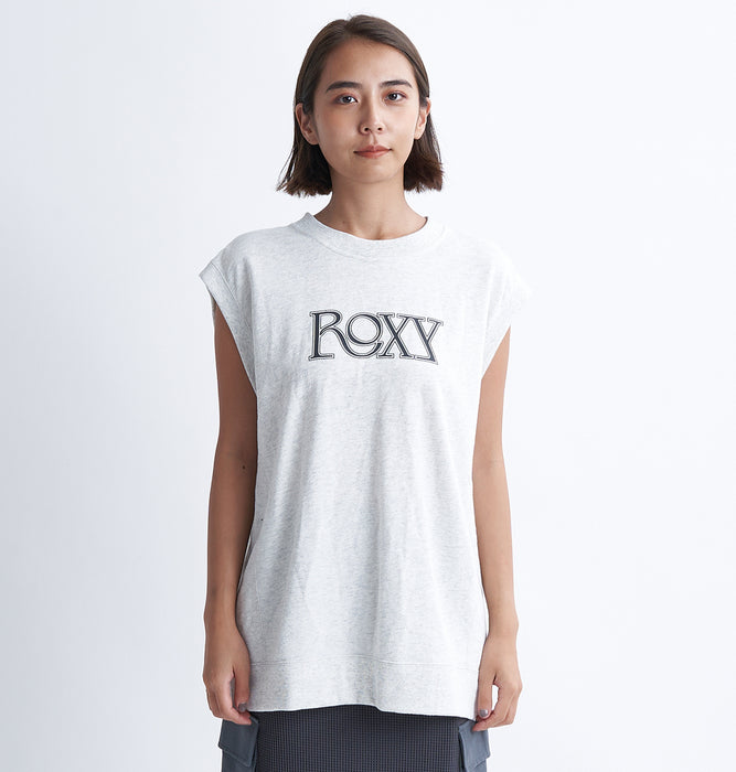 【OUTLET】Roxy STAY FLEXIBLE リブ素材 ノースリーブトップ