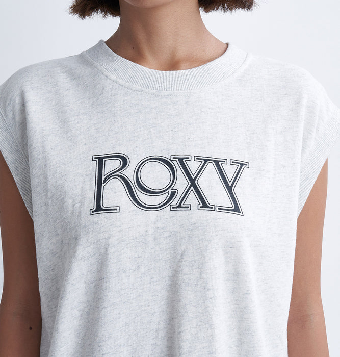 【OUTLET】Roxy STAY FLEXIBLE リブ素材 ノースリーブトップ