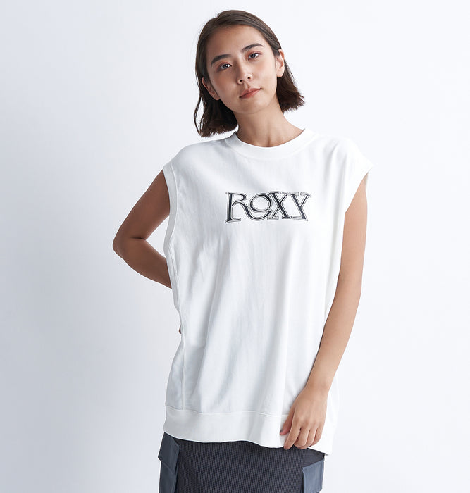 【OUTLET】Roxy STAY FLEXIBLE リブ素材 ノースリーブトップ