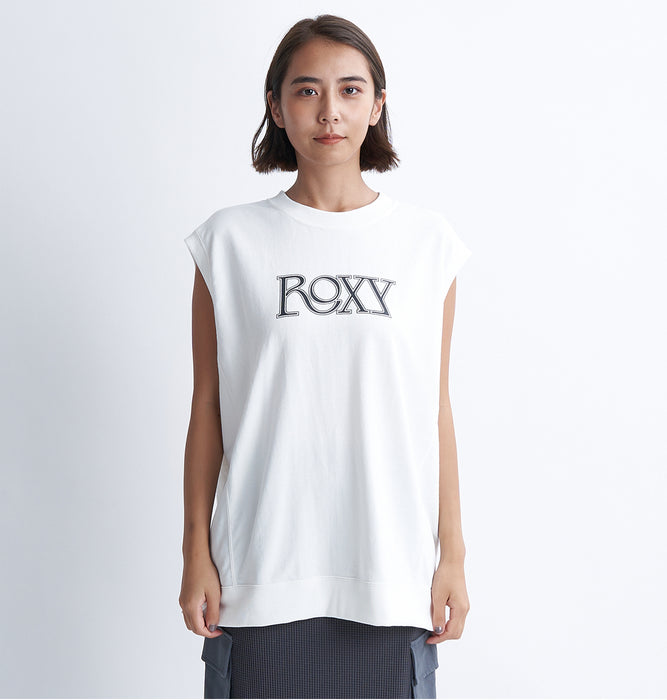 【OUTLET】Roxy STAY FLEXIBLE リブ素材 ノースリーブトップ