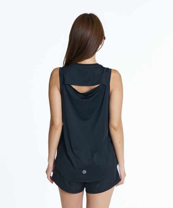 ROXY FITNESS EARTHY CRISP TANK バックスリットタンクトップ /速乾/UVカット/水陸両用 【2026年秋冬モデル】