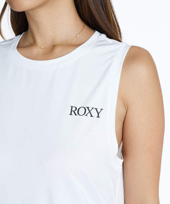 ROXY FITNESS EARTHY CRISP TANK バックスリットタンクトップ /速乾/UVカット/水陸両用 【2026年秋冬モデル】
