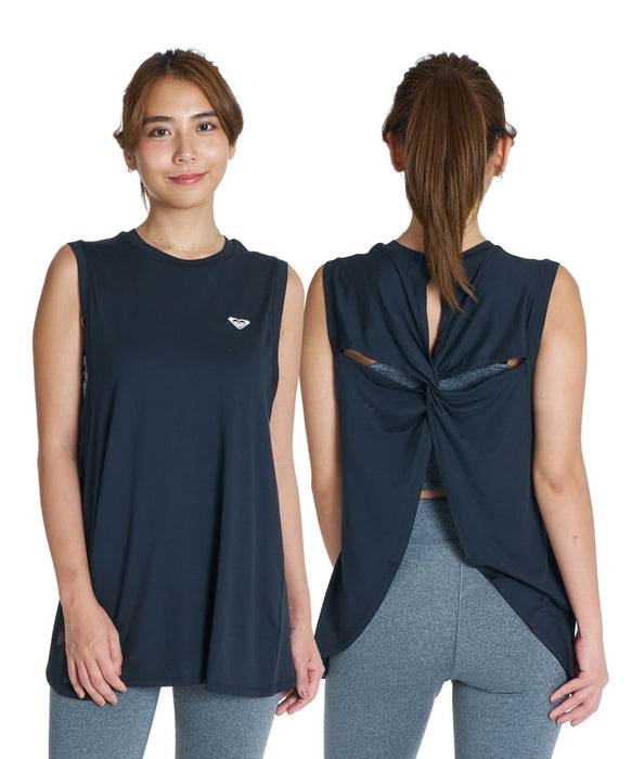 ROXY FITNESS MAKE TODAY COUNT TANK バックツイストタンクトップ /速乾/UVカット/水陸両用 【2026年秋冬モデル】