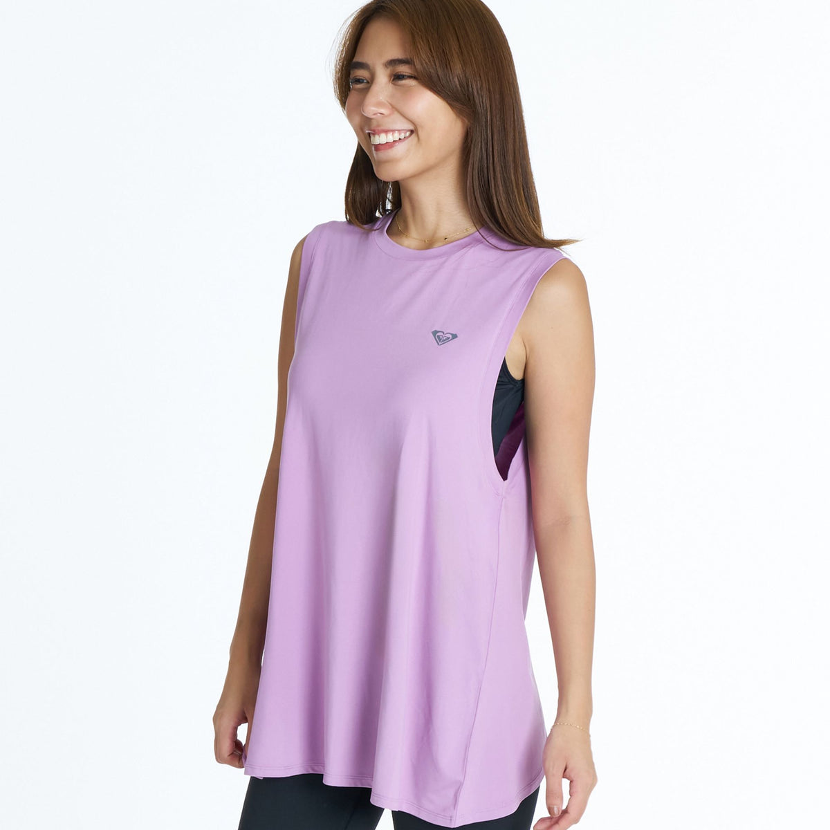 ROXY FITNESS MAKE TODAY COUNT TANK バックツイストタンクトップ /速