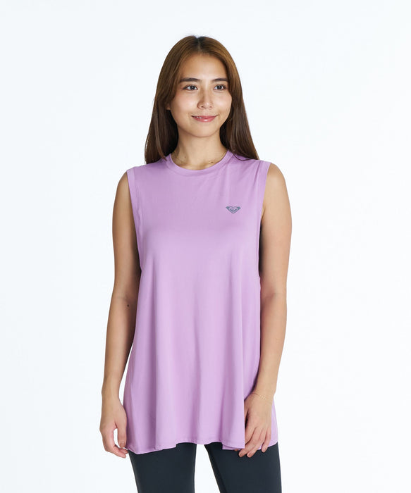 ROXY FITNESS MAKE TODAY COUNT TANK バックツイストタンクトップ /速乾/UVカット/水陸両用 【2026年秋冬モデル】