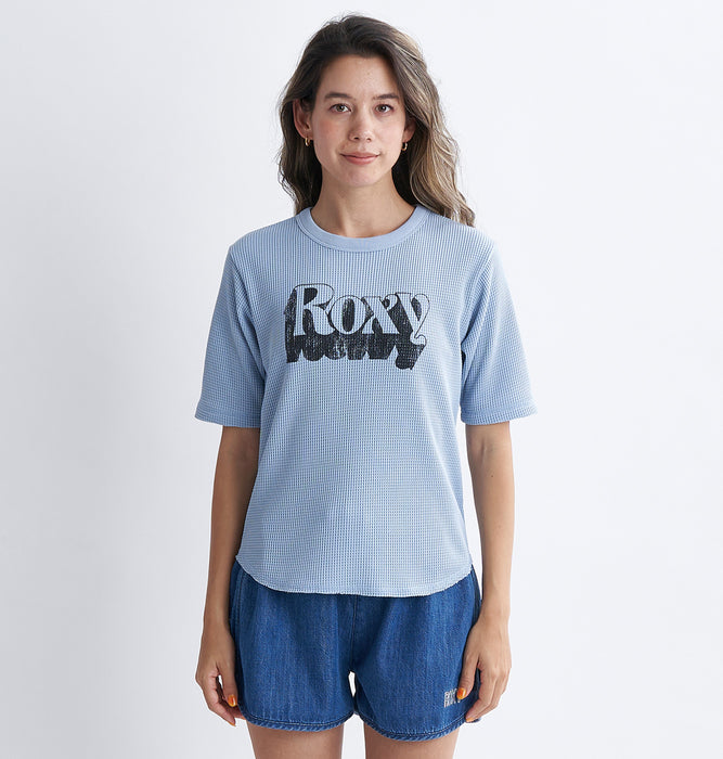 Roxy HUGGABLE TEE ワッフル素材 Tシャツ