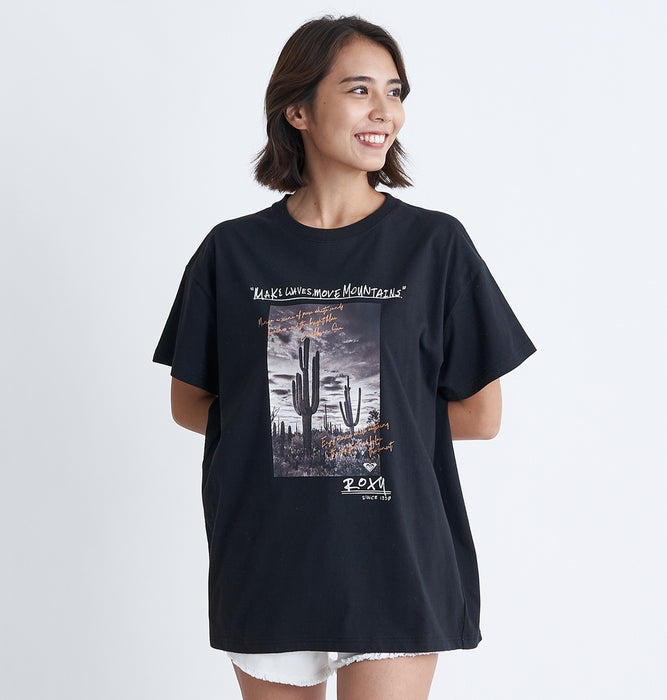 【OUTLET】Roxy CARIBBEAN SEA ウィメンズ 半袖Tシャツ オーバーサイズ