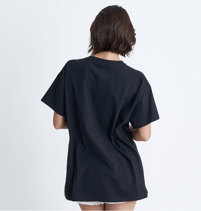 【OUTLET】Roxy CARIBBEAN SEA ウィメンズ 半袖Tシャツ オーバーサイズ