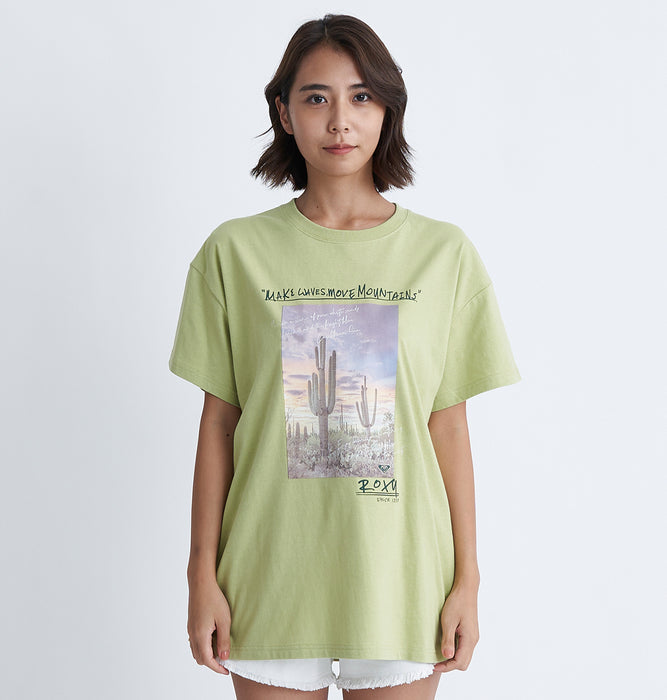 【OUTLET】Roxy CARIBBEAN SEA ウィメンズ 半袖Tシャツ オーバーサイズ