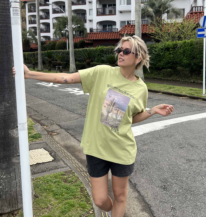 【OUTLET】Roxy CARIBBEAN SEA ウィメンズ 半袖Tシャツ オーバーサイズ