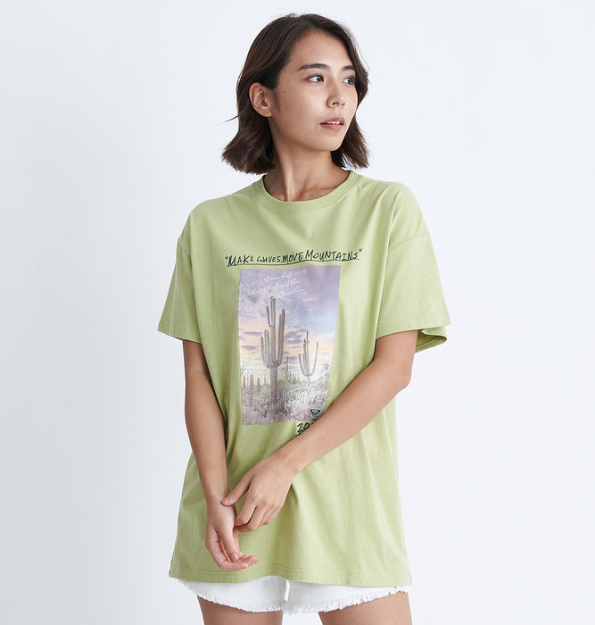 【OUTLET】Roxy CARIBBEAN SEA ウィメンズ 半袖Tシャツ オーバーサイズ