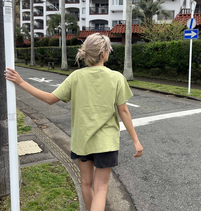 【OUTLET】Roxy CARIBBEAN SEA ウィメンズ 半袖Tシャツ オーバーサイズ