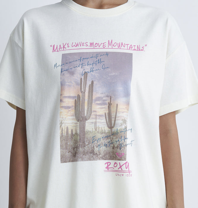 【OUTLET】Roxy CARIBBEAN SEA ウィメンズ 半袖Tシャツ オーバーサイズ