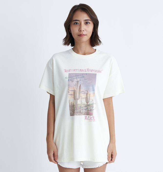 【OUTLET】Roxy CARIBBEAN SEA ウィメンズ 半袖Tシャツ オーバーサイズ