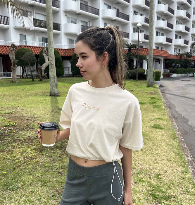 【OUTLET】Roxy BAJA CALI ウィメンズ 半袖Tシャツ 丈短め バックプリント