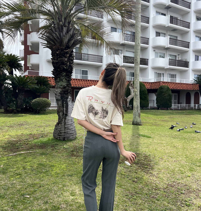 【OUTLET】Roxy BAJA CALI ウィメンズ 半袖Tシャツ 丈短め バックプリント