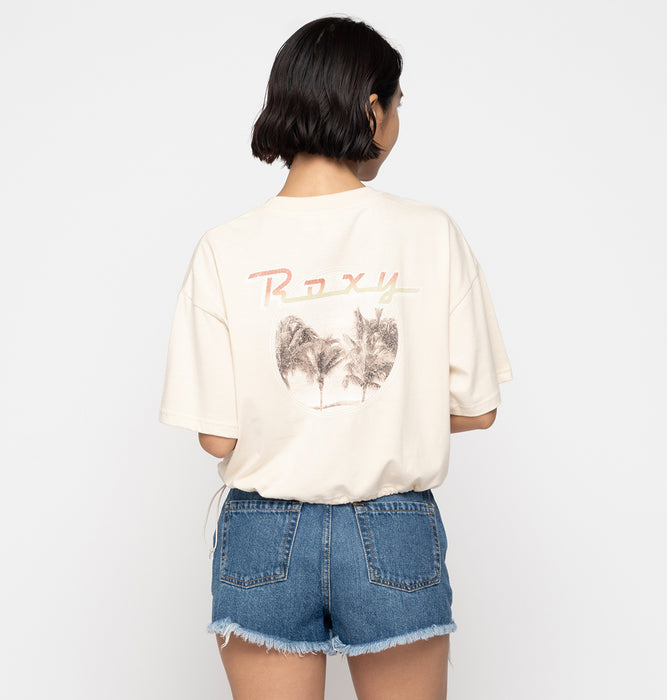 【OUTLET】Roxy BAJA CALI ウィメンズ 半袖Tシャツ 丈短め バックプリント