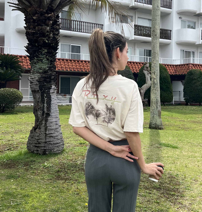 【OUTLET】Roxy BAJA CALI ウィメンズ 半袖Tシャツ 丈短め バックプリント