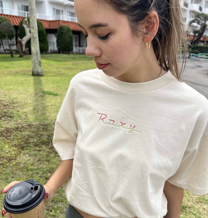 【OUTLET】Roxy BAJA CALI ウィメンズ 半袖Tシャツ 丈短め バックプリント