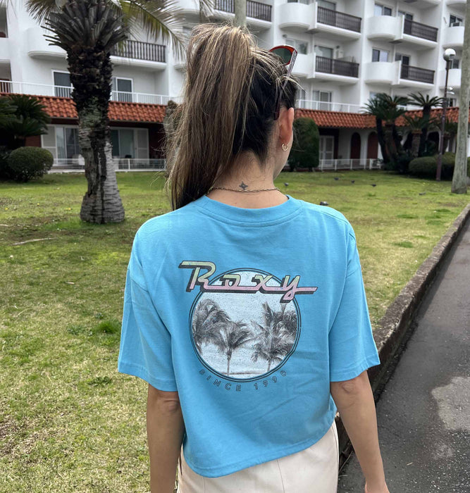 【OUTLET】Roxy BAJA CALI ウィメンズ 半袖Tシャツ 丈短め バックプリント