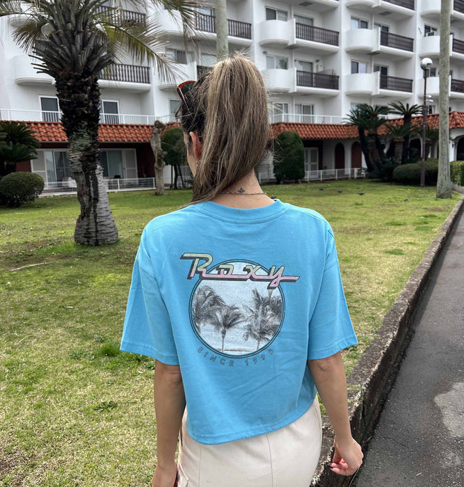 【OUTLET】Roxy BAJA CALI ウィメンズ 半袖Tシャツ 丈短め バックプリント