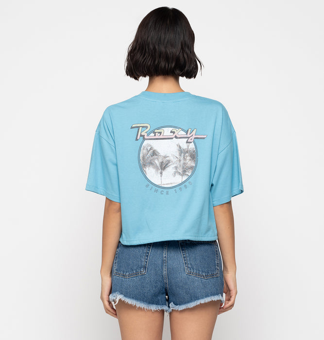 【OUTLET】Roxy BAJA CALI ウィメンズ 半袖Tシャツ 丈短め バックプリント