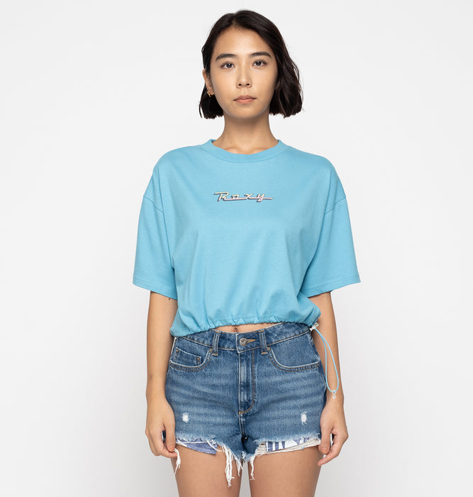 【OUTLET】Roxy BAJA CALI ウィメンズ 半袖Tシャツ 丈短め バックプリント