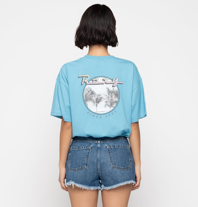 【OUTLET】Roxy BAJA CALI ウィメンズ 半袖Tシャツ 丈短め バックプリント