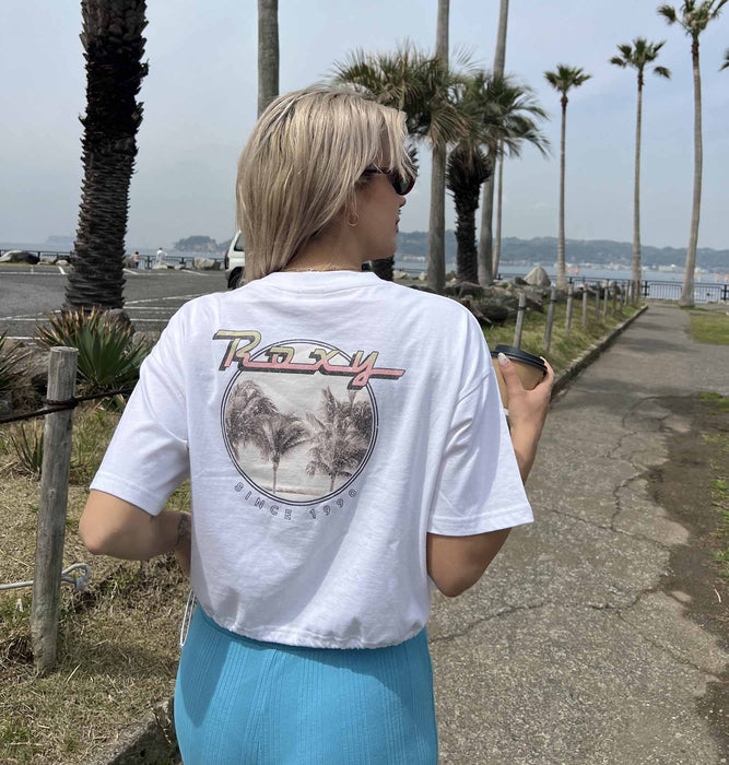【OUTLET】Roxy BAJA CALI ウィメンズ 半袖Tシャツ 丈短め バックプリント