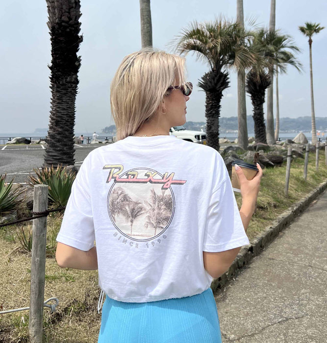 【OUTLET】Roxy BAJA CALI ウィメンズ 半袖Tシャツ 丈短め バックプリント