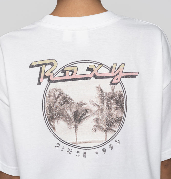 【OUTLET】Roxy BAJA CALI ウィメンズ 半袖Tシャツ 丈短め バックプリント