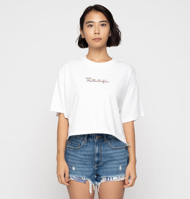 【OUTLET】Roxy BAJA CALI ウィメンズ 半袖Tシャツ 丈短め バックプリント