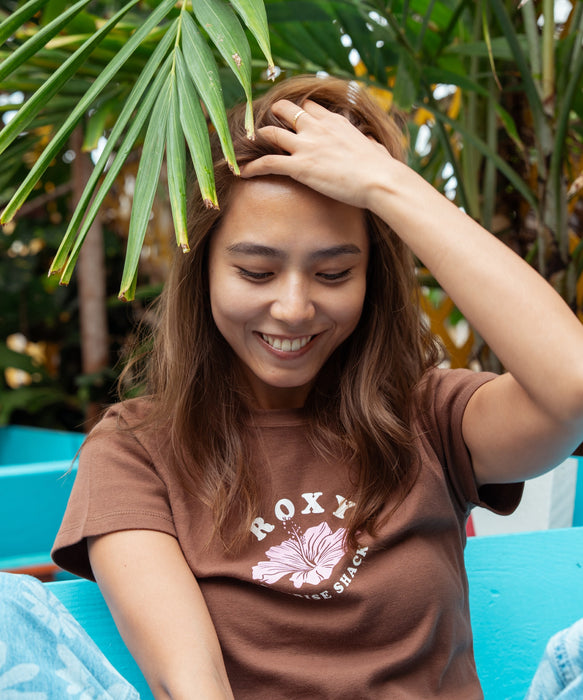 【ROXY x SUNRISE SHACK】 HIBISCUS MINI TEE Tシャツ ＜2026年夏モデル＞