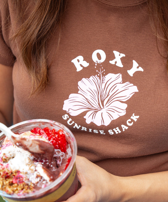【ROXY x SUNRISE SHACK】 HIBISCUS MINI TEE Tシャツ ＜2026年夏モデル＞