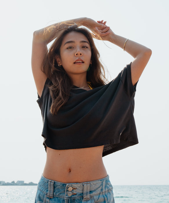 【ROXY x SUNRISE SHACK】 CUTOFF TEE Tシャツ ＜2026年夏モデル＞