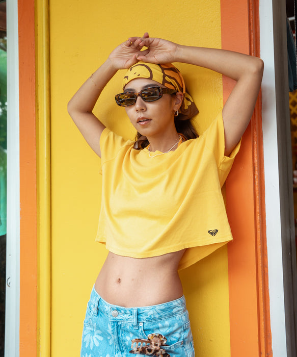 【ROXY x SUNRISE SHACK】 CUTOFF TEE Tシャツ ＜2026年夏モデル＞