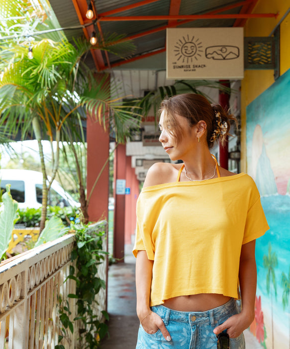 【ROXY x SUNRISE SHACK】 CUTOFF TEE Tシャツ ＜2026年夏モデル＞