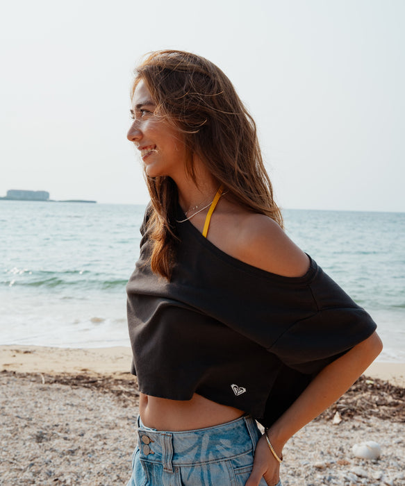 【ROXY x SUNRISE SHACK】 CUTOFF TEE Tシャツ ＜2026年夏モデル＞