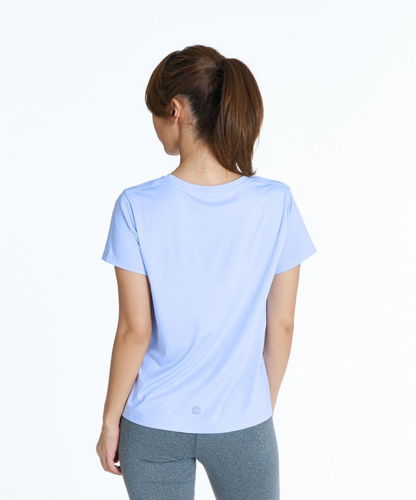 ROXY FITNESS MY 1ST ROXY TEE 3DポイントロゴTシャツ /速乾/UVカット/水陸両用 【2026年秋冬モデル】