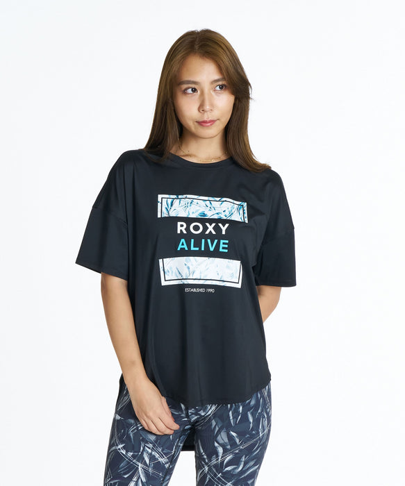 ROXY FITNESS FEEL FREE S/S TEE 後長前短圖像T恤 /速乾/抗UV/水陸兩用 【2026年秋冬款】
