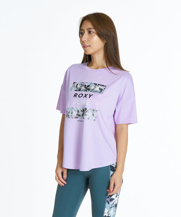 ROXY FITNESS FEEL FREE S/S TEE 後長前短圖像T恤 /速乾/抗UV/水陸兩用 【2026年秋冬款】