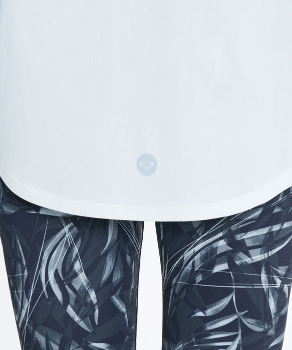 ROXY FITNESS FEEL FREE S/S TEE 後長前短圖像T恤 /速乾/抗UV/水陸兩用 【2026年秋冬款】